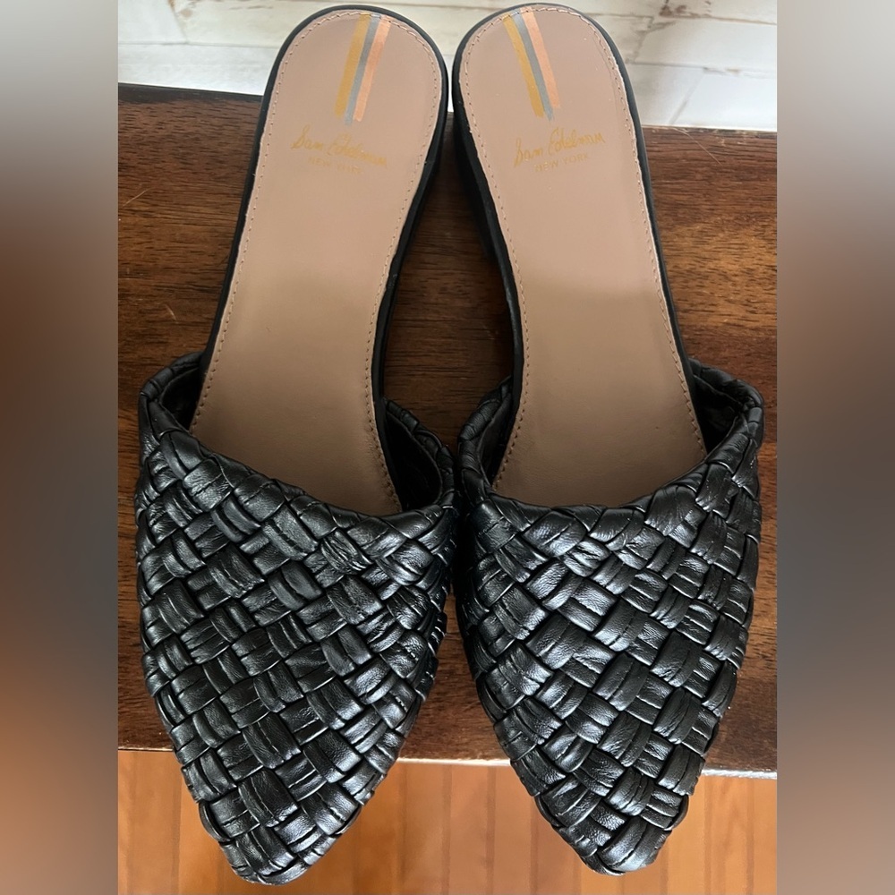 Sam Edelman Page Mules in Black.  Size 8.5